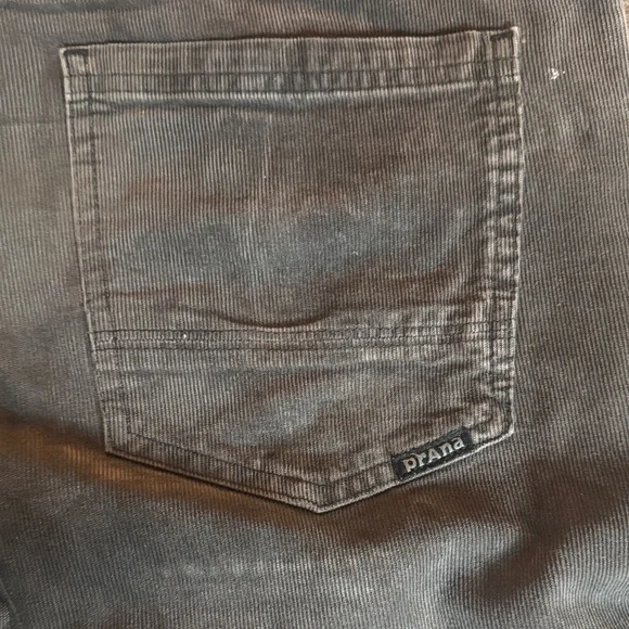 Prana Slim Fit Gray Lightweight Corduroy Pants 32x32 - Picture 5 of 8